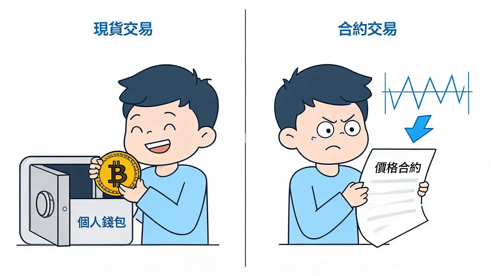 現貨vs合約交易:哪個更適合我?7大關鍵差異與選擇指南